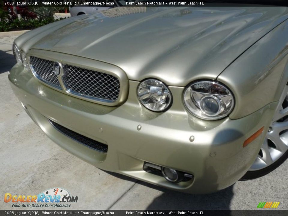 2008 Jaguar XJ XJ8 Winter Gold Metallic / Champagne/Mocha Photo #5