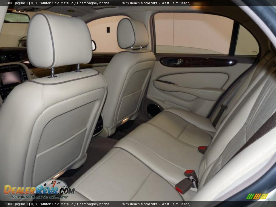 2008 Jaguar XJ XJ8 Winter Gold Metallic / Champagne/Mocha Photo #13