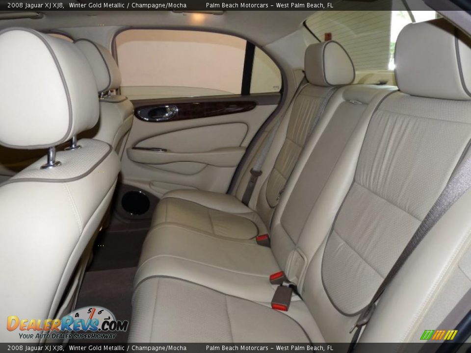 2008 Jaguar XJ XJ8 Winter Gold Metallic / Champagne/Mocha Photo #14