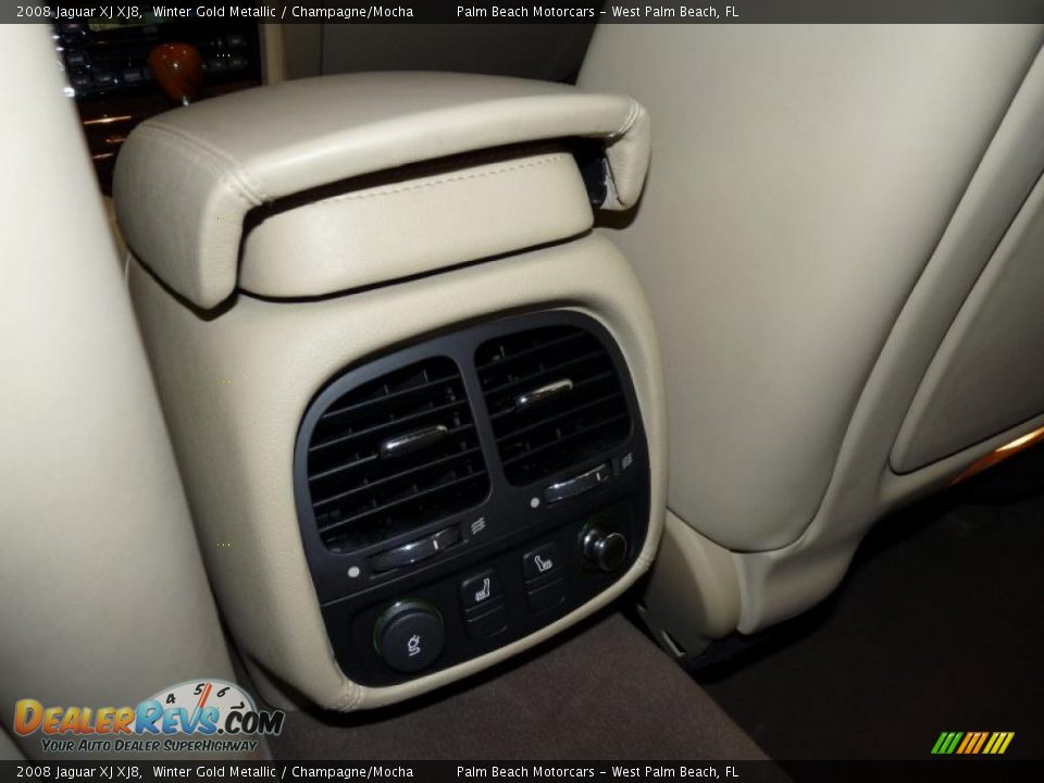 2008 Jaguar XJ XJ8 Winter Gold Metallic / Champagne/Mocha Photo #15