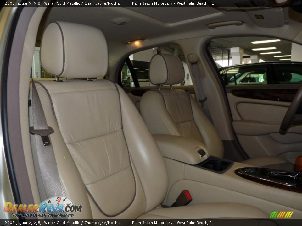 2008 Jaguar XJ XJ8 Winter Gold Metallic / Champagne/Mocha Photo #21