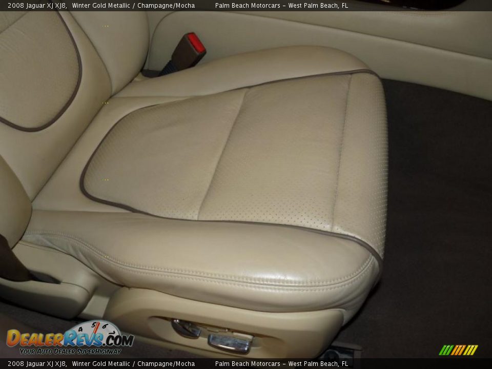 2008 Jaguar XJ XJ8 Winter Gold Metallic / Champagne/Mocha Photo #22