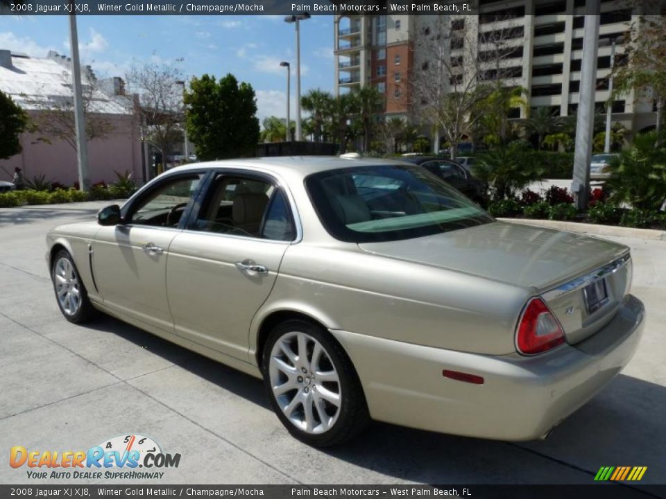 2008 Jaguar XJ XJ8 Winter Gold Metallic / Champagne/Mocha Photo #23