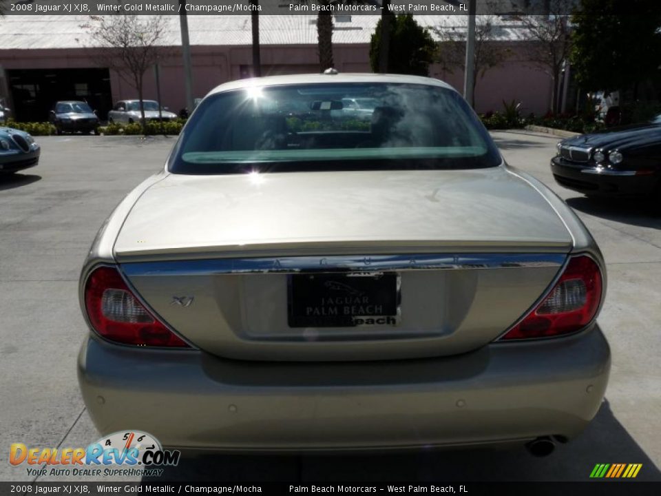 2008 Jaguar XJ XJ8 Winter Gold Metallic / Champagne/Mocha Photo #34
