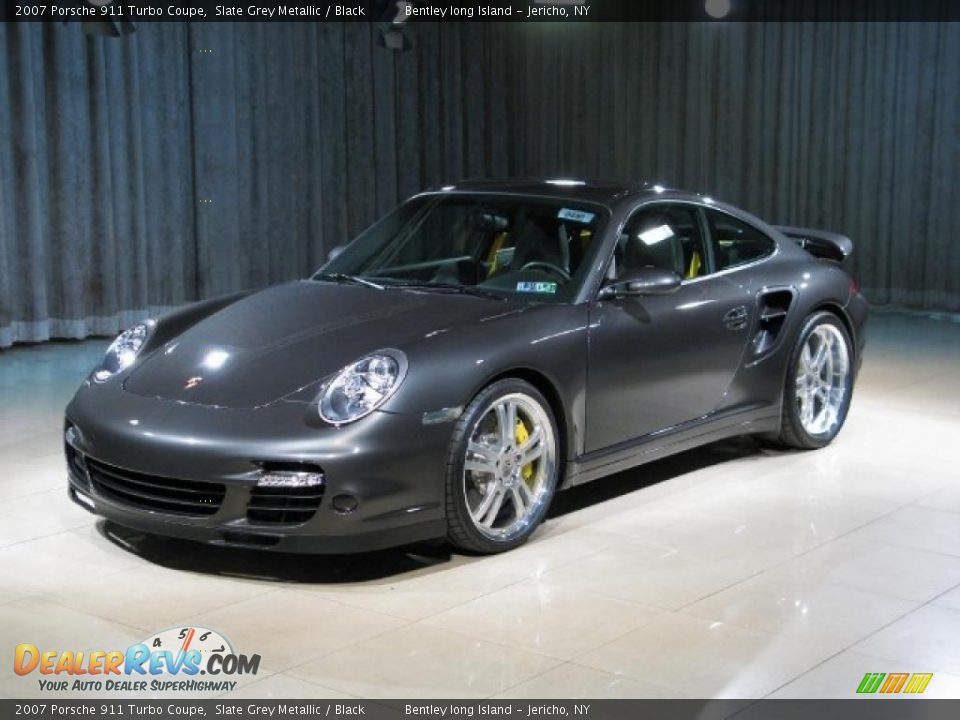2007 Porsche 911 Turbo Coupe Slate Grey Metallic / Black Photo #1