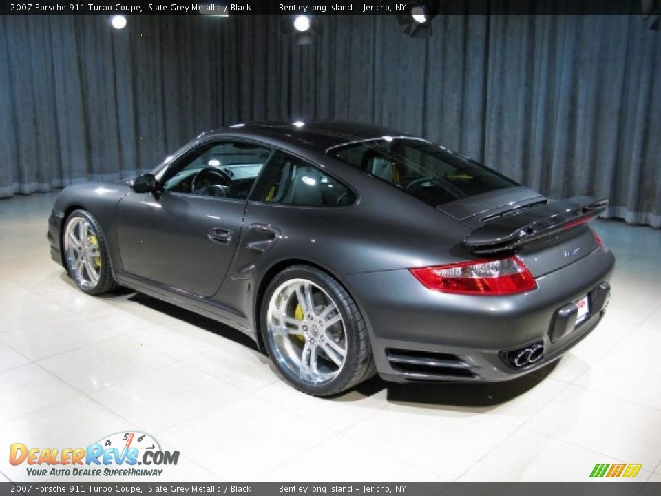2007 Porsche 911 Turbo Coupe Slate Grey Metallic / Black Photo #2
