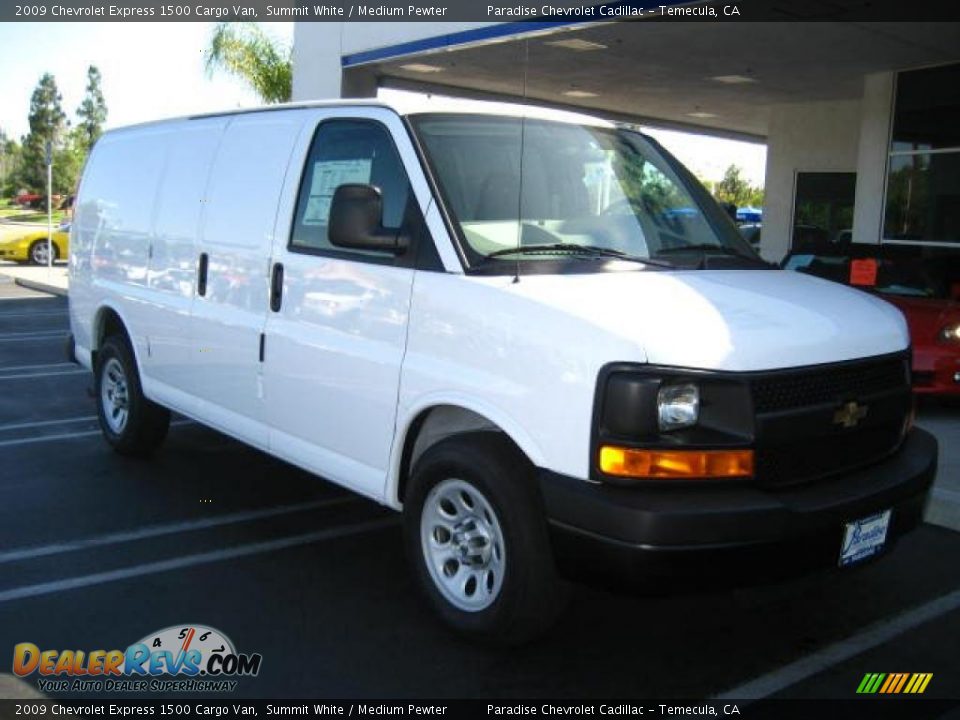 2009 Chevrolet Express 1500 Cargo Van Summit White / Medium Pewter Photo #4