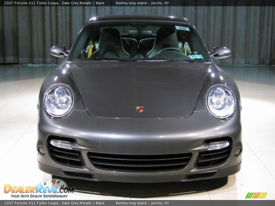 2007 Porsche 911 Turbo Coupe Slate Grey Metallic / Black Photo #4