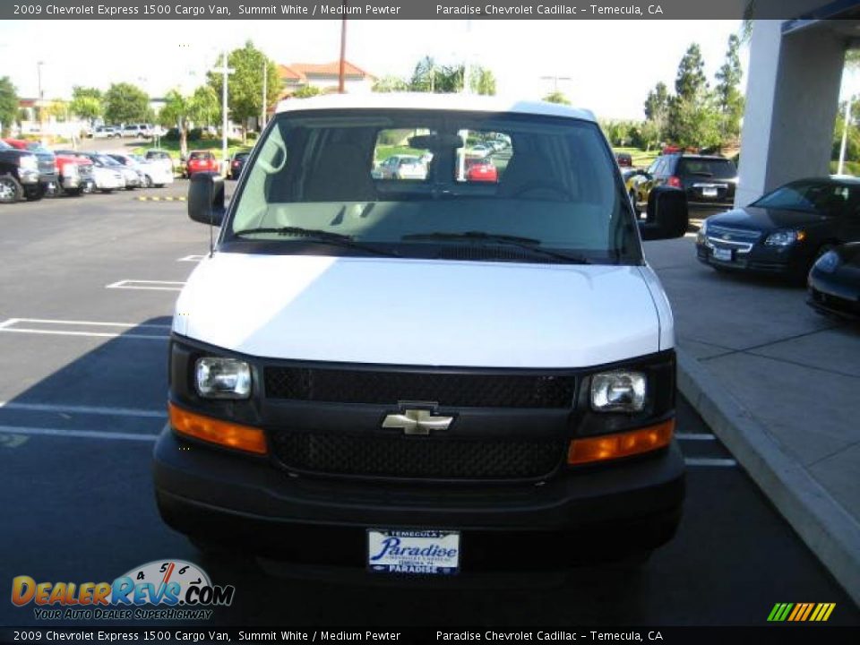 2009 Chevrolet Express 1500 Cargo Van Summit White / Medium Pewter Photo #5