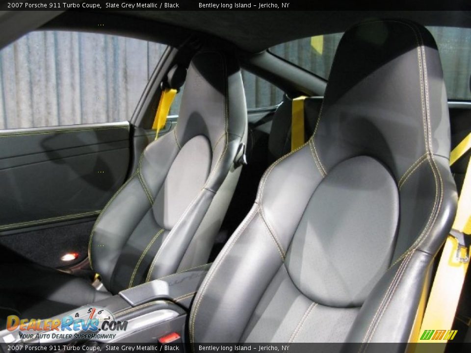 2007 Porsche 911 Turbo Coupe Slate Grey Metallic / Black Photo #5