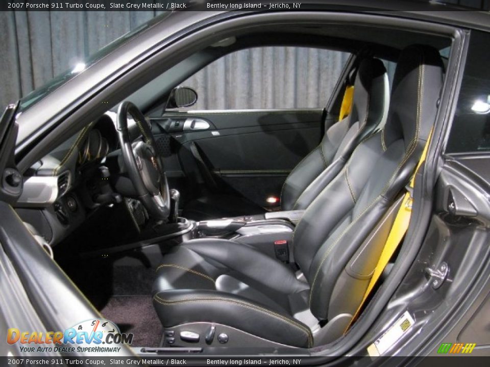 2007 Porsche 911 Turbo Coupe Slate Grey Metallic / Black Photo #6