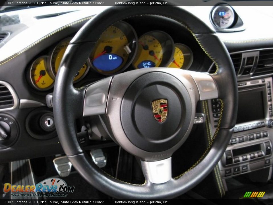 2007 Porsche 911 Turbo Coupe Slate Grey Metallic / Black Photo #8