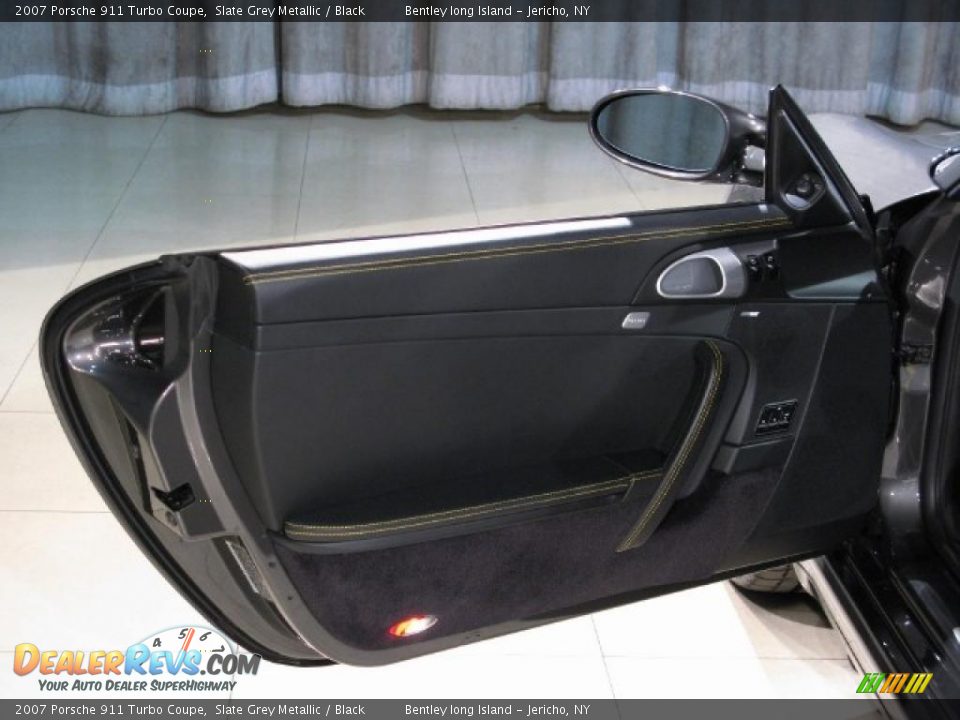 2007 Porsche 911 Turbo Coupe Slate Grey Metallic / Black Photo #14