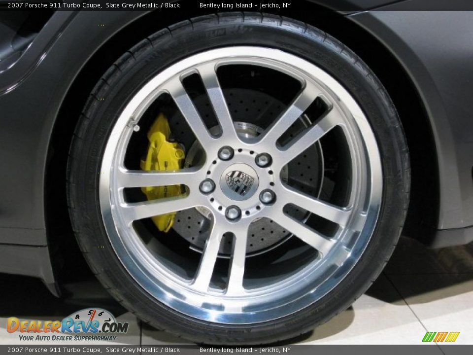 2007 Porsche 911 Turbo Coupe Slate Grey Metallic / Black Photo #15