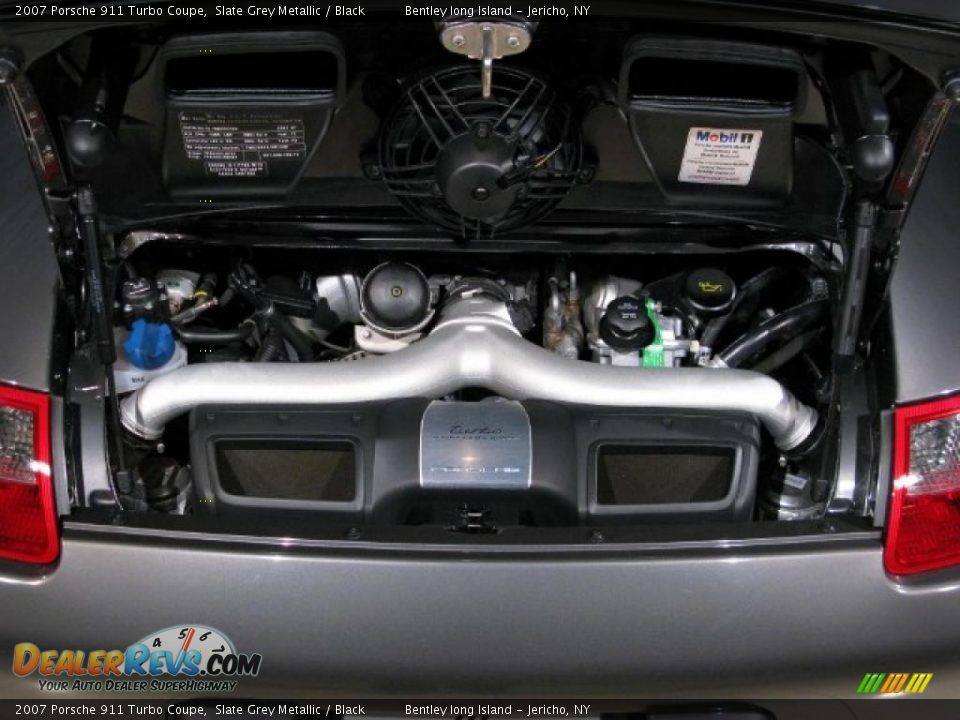 2007 Porsche 911 Turbo Coupe Slate Grey Metallic / Black Photo #17