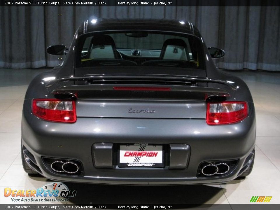 2007 Porsche 911 Turbo Coupe Slate Grey Metallic / Black Photo #19