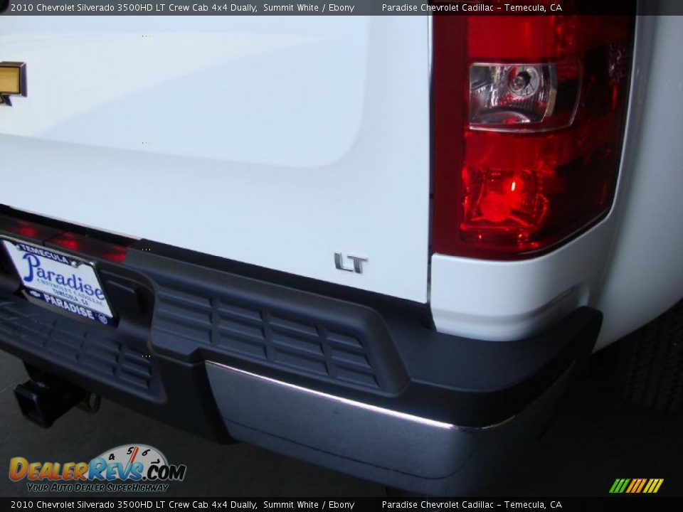 2010 Chevrolet Silverado 3500HD LT Crew Cab 4x4 Dually Summit White / Ebony Photo #10