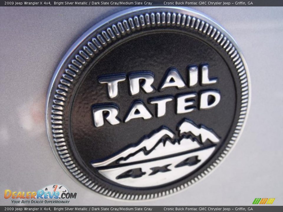 2009 Jeep Wrangler X 4x4 Bright Silver Metallic / Dark Slate Gray/Medium Slate Gray Photo #10