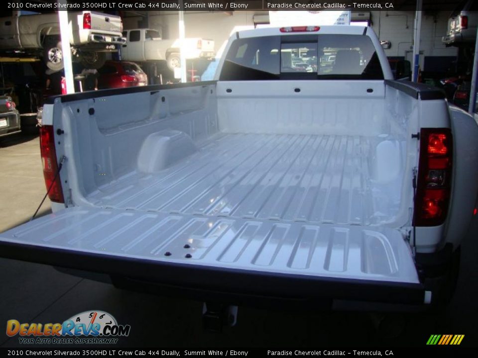 2010 Chevrolet Silverado 3500HD LT Crew Cab 4x4 Dually Summit White / Ebony Photo #15