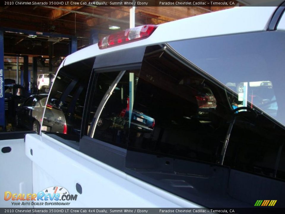 2010 Chevrolet Silverado 3500HD LT Crew Cab 4x4 Dually Summit White / Ebony Photo #16