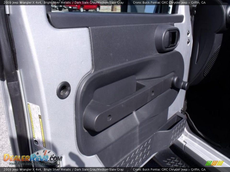 2009 Jeep Wrangler X 4x4 Bright Silver Metallic / Dark Slate Gray/Medium Slate Gray Photo #13