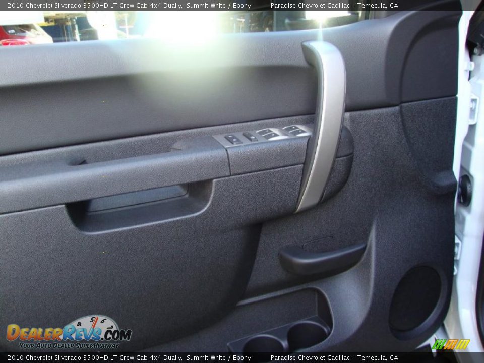 2010 Chevrolet Silverado 3500HD LT Crew Cab 4x4 Dually Summit White / Ebony Photo #21