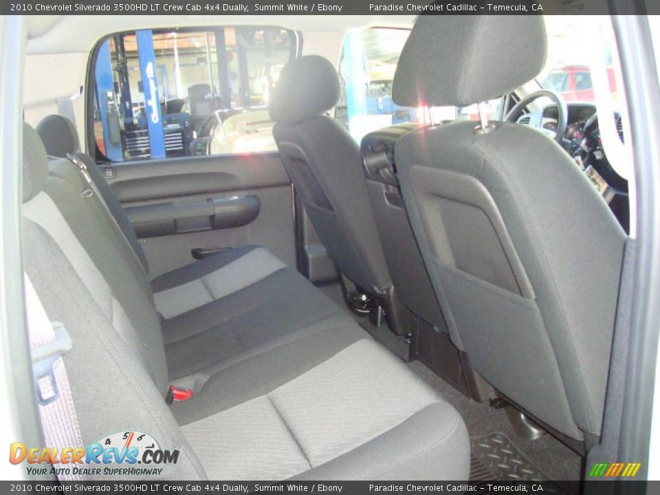 2010 Chevrolet Silverado 3500HD LT Crew Cab 4x4 Dually Summit White / Ebony Photo #24
