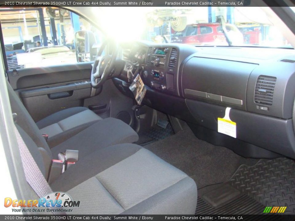 2010 Chevrolet Silverado 3500HD LT Crew Cab 4x4 Dually Summit White / Ebony Photo #25