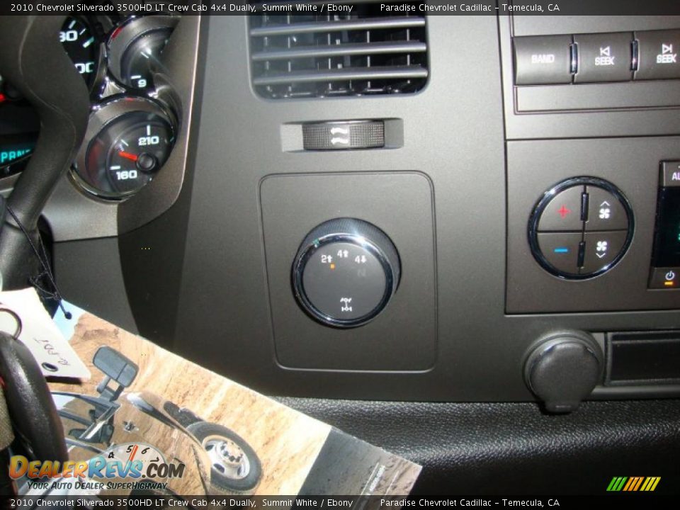2010 Chevrolet Silverado 3500HD LT Crew Cab 4x4 Dually Summit White / Ebony Photo #29
