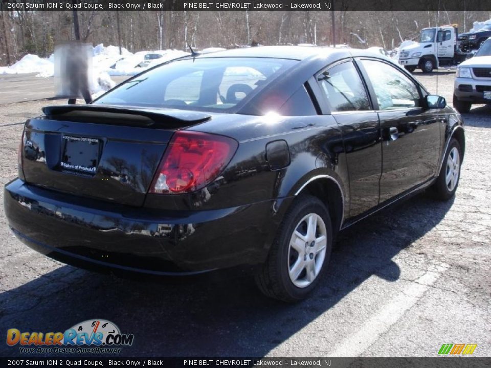 2007 Saturn ION 2 Quad Coupe Black Onyx / Black Photo #4