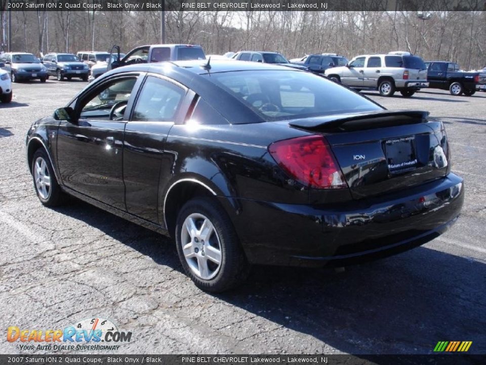 2007 Saturn ION 2 Quad Coupe Black Onyx / Black Photo #6