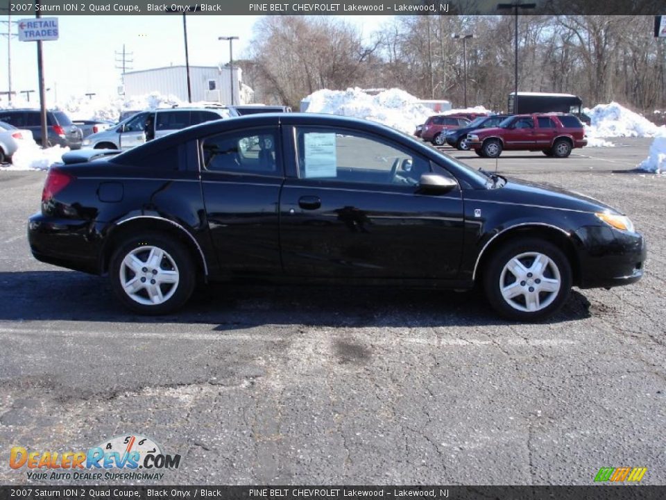 2007 Saturn ION 2 Quad Coupe Black Onyx / Black Photo #7