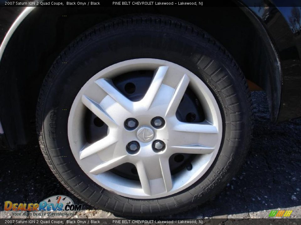2007 Saturn ION 2 Quad Coupe Black Onyx / Black Photo #8