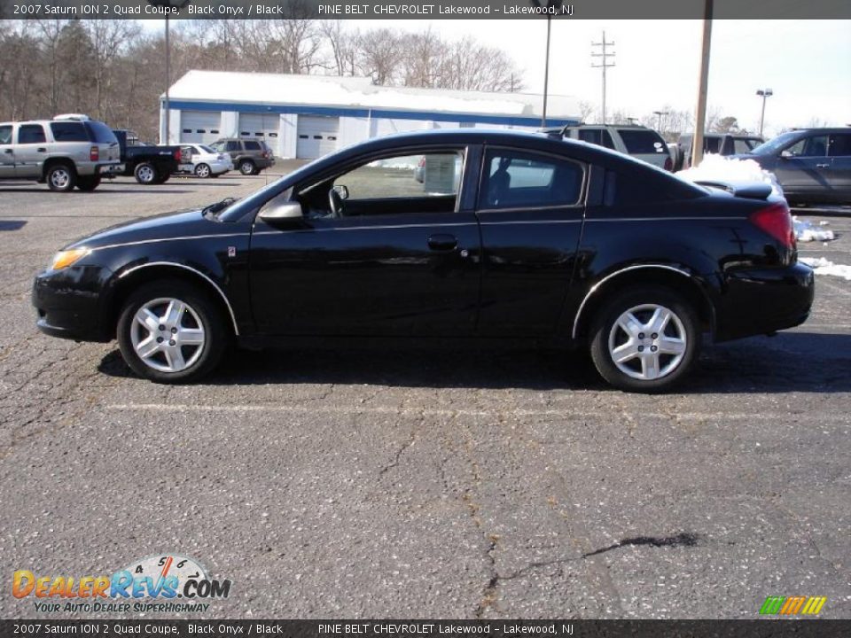 2007 Saturn ION 2 Quad Coupe Black Onyx / Black Photo #9