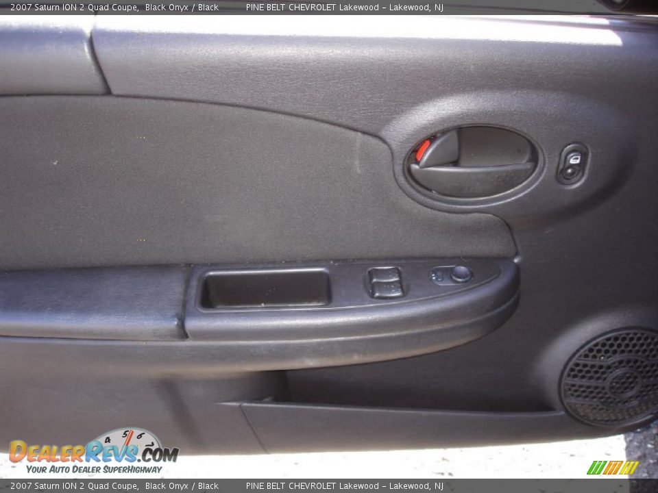 2007 Saturn ION 2 Quad Coupe Black Onyx / Black Photo #10