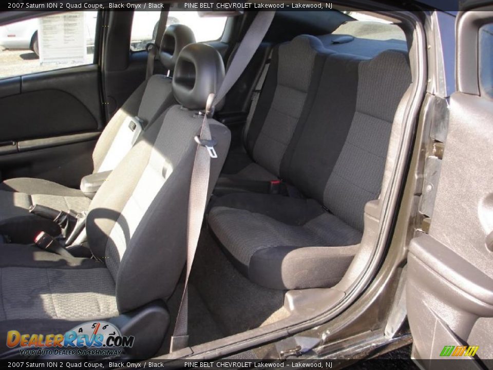 2007 Saturn ION 2 Quad Coupe Black Onyx / Black Photo #12