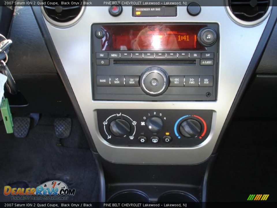 2007 Saturn ION 2 Quad Coupe Black Onyx / Black Photo #15