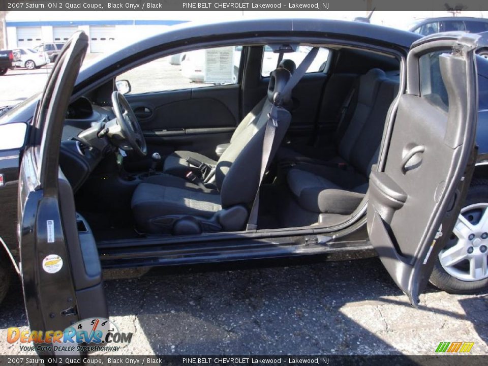 2007 Saturn ION 2 Quad Coupe Black Onyx / Black Photo #16