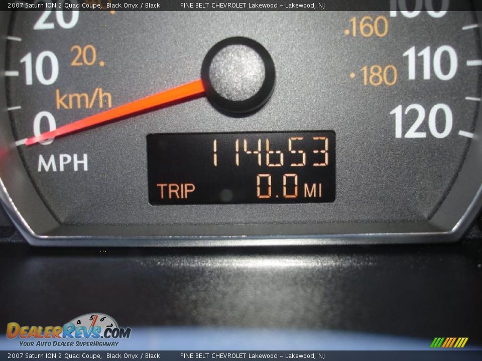 2007 Saturn ION 2 Quad Coupe Black Onyx / Black Photo #17