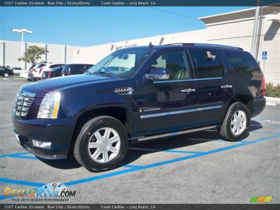 2007 Cadillac Escalade Blue Chip / Ebony/Ebony Photo #4