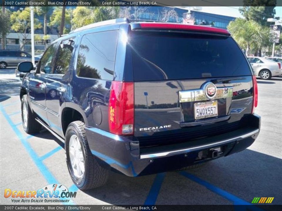 2007 Cadillac Escalade Blue Chip / Ebony/Ebony Photo #7