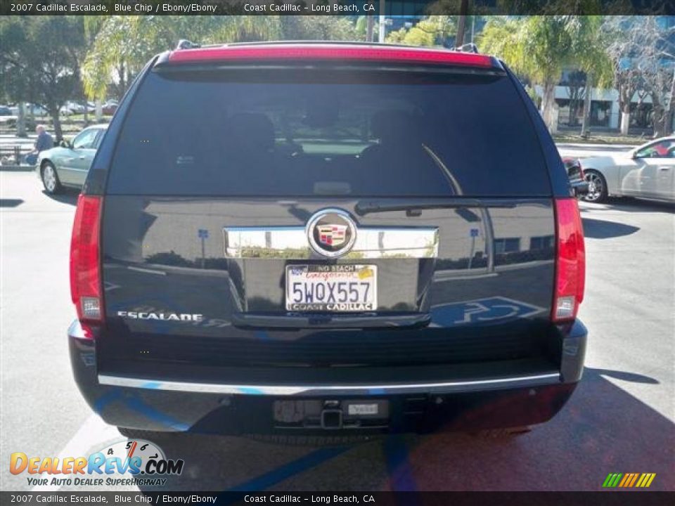 2007 Cadillac Escalade Blue Chip / Ebony/Ebony Photo #8