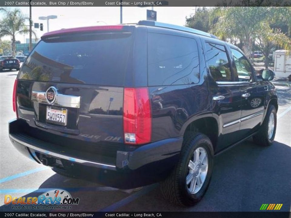 2007 Cadillac Escalade Blue Chip / Ebony/Ebony Photo #9