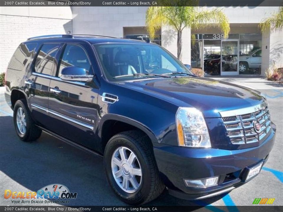 2007 Cadillac Escalade Blue Chip / Ebony/Ebony Photo #12