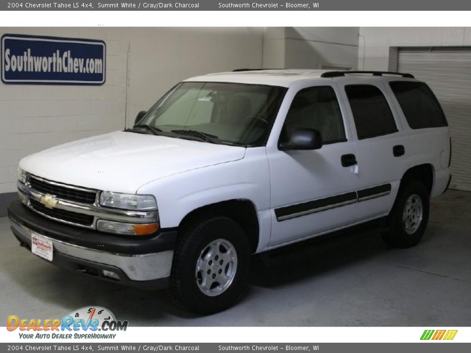 2004 Chevrolet Tahoe LS 4x4 Summit White / Gray/Dark Charcoal Photo #1