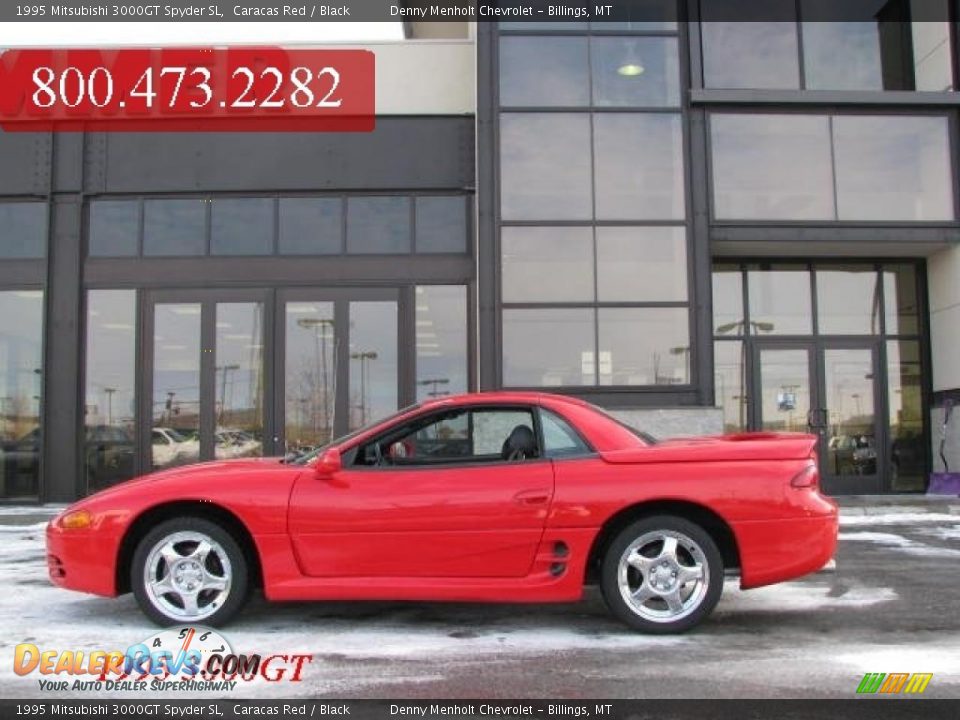 1995 Mitsubishi 3000GT Spyder SL Caracas Red / Black Photo #1