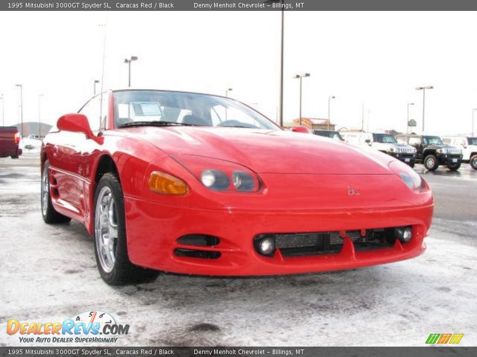 1995 Mitsubishi 3000GT Spyder SL Caracas Red / Black Photo #3