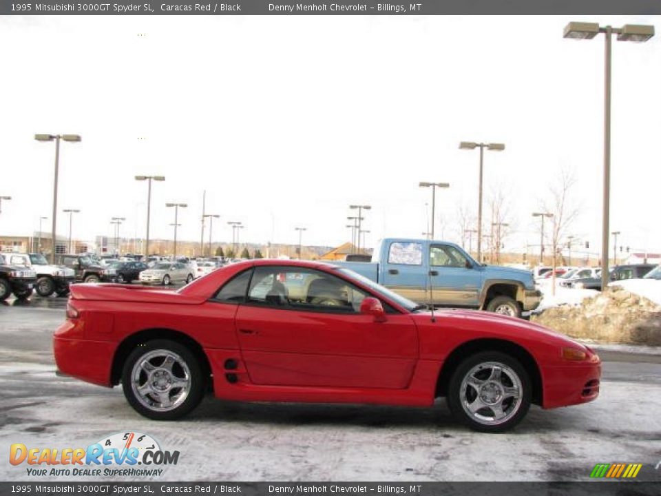 1995 Mitsubishi 3000GT Spyder SL Caracas Red / Black Photo #4