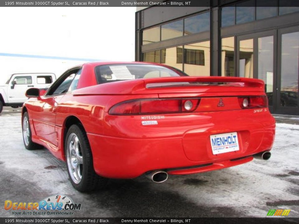 1995 Mitsubishi 3000GT Spyder SL Caracas Red / Black Photo #6