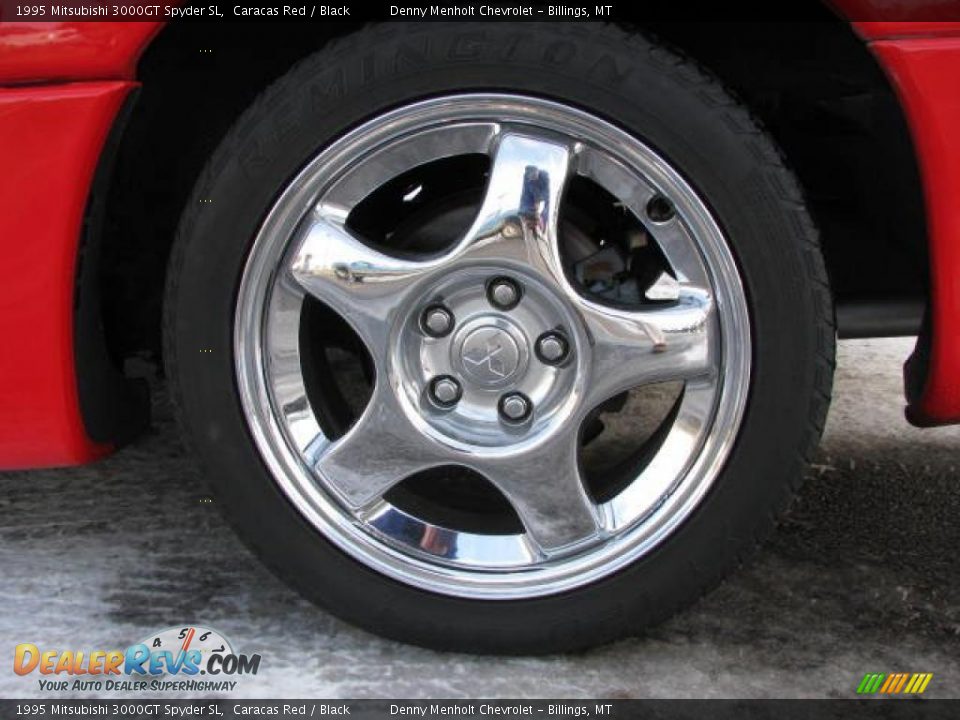 1995 Mitsubishi 3000GT Spyder SL Caracas Red / Black Photo #8